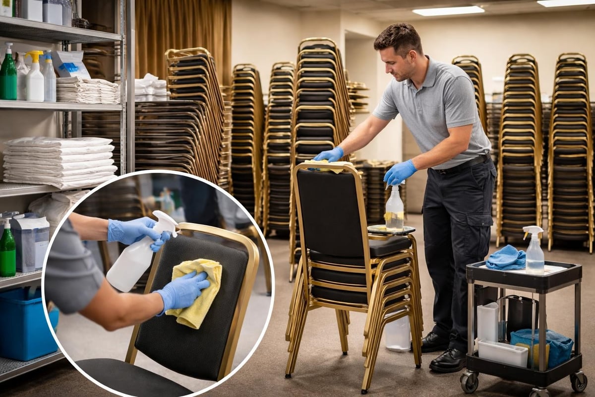 Stapelstuhl-Wartung im Hotel