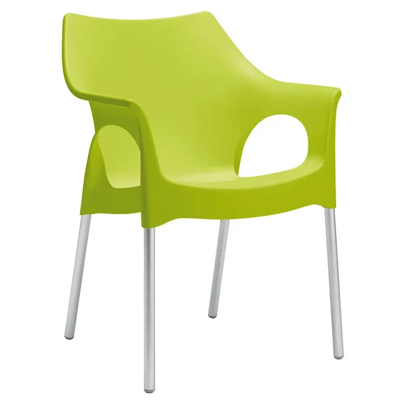 OLA Outdoor-Stapelsessel by SCAB – frisches Design in Grün - Hantermann - Der Hotelausstatter OLA Stuhl von SCAB, stapelbarer Outdoor-Stuhl im modernen Design für Terrasse, Garten und Gastronomie