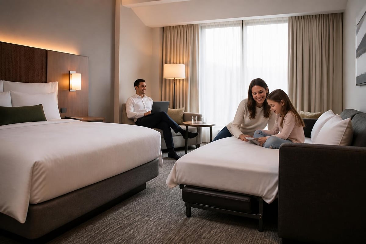 Schlafsessel Hotelzimmer Flexibilität