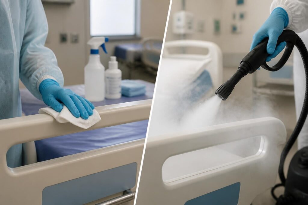 Hygienekontrolle mit Trockendampf Steril ohne Chemie - Hantermann - Der Hotelausstatter Hygienekontrolle mit Trockendampf Steril ohne Chemie