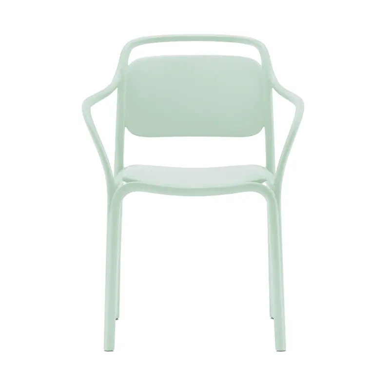 Libre Outdoor-Armlehnstuhl 595 von Pedrali – stapelbarer Polypropylen-Gartenstuhl in Mint-Grün für Terrasse, Balkon & Gastronomie - Hantermann - Der Hotelausstatter Libre 595 Outdoor-Armlehnstuhl von Pedrali in Mint-Grün, stapelbarer Polypropylen-Gartenstuhl mit Armlehnen für Terrasse und Balkon
