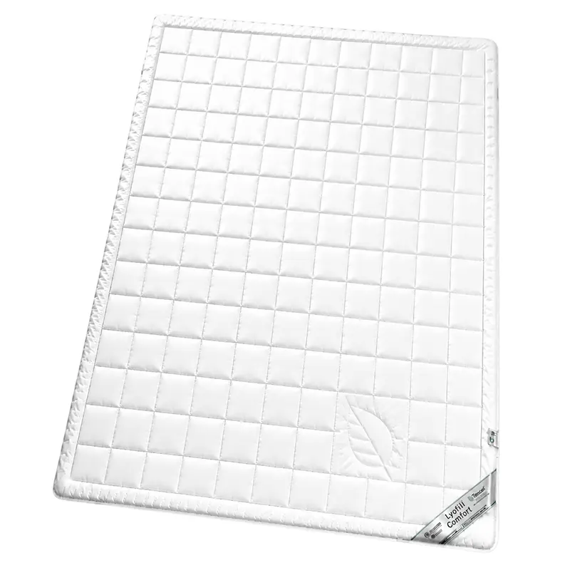 Lyofil Comfort Topper-Auflage 160 × 200 cm mit TENCEL™ – nachhaltige Matratzenauflage für Doppelbetten - Hantermann - Der Hotelausstatter Lyofil Comfort Topper-Auflage 160 × 200 cm mit TENCEL™-Steppung für zusätzlichen Liegekomfort im Doppelbett