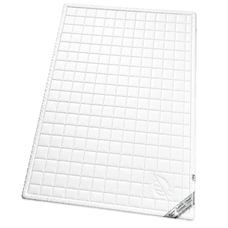 Lyofil Comfort Topper-Auflage 180 × 200 cm mit TENCEL™ – nachhaltige Matratzenauflage für Doppelbetten - Hantermann - Der Hotelausstatter Lyofil Comfort Topper-Auflage 180 × 200 cm mit TENCEL™-Steppung für zusätzlichen Liegekomfort im Doppelbett
